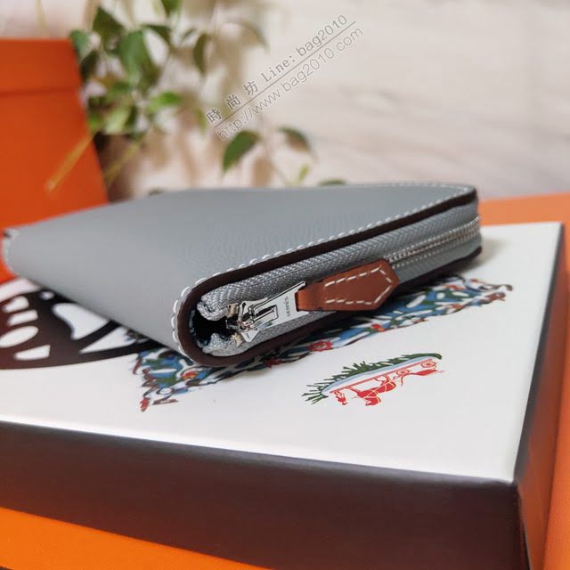 Hermes女包 愛馬仕拉鏈錢包 外進口Epsom皮 Hermes2020新款女錢包  am2044